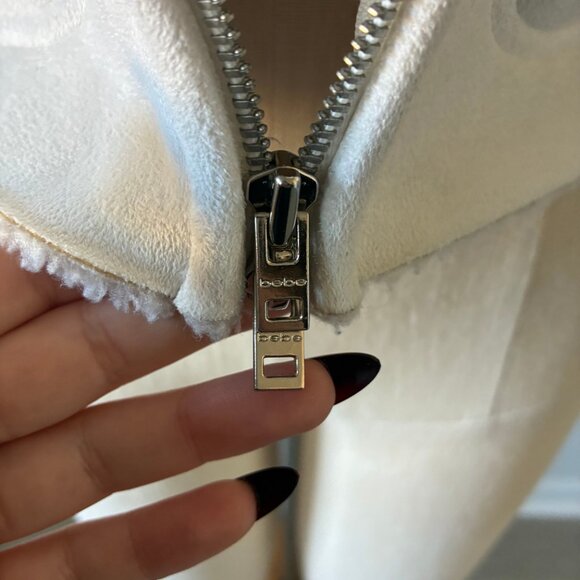 VTG Bebe Women's Suede Winter Jacket w/Sherpa Lining - Picture 16 of 16